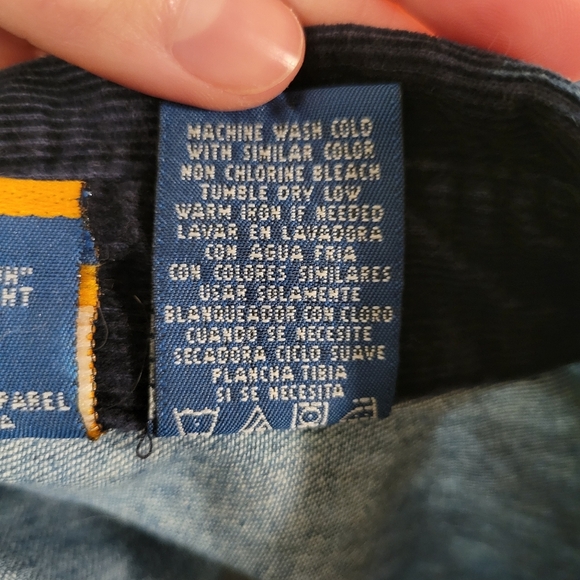 Disney Winnie the Pooh Long Sleeve Denim Button Up Shirt with Corduroy Collar - Picture 8 of 8